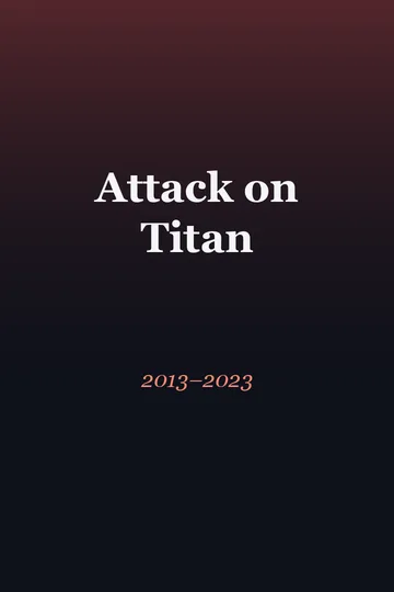 Attack on Titan series poster (2013–2023)